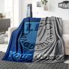 1pc 1.FC Magdeburg Blanket with Custom Name, Gift, for Men and Women, Soft Blanket, Good for Sofa Bed Couch Travel, Lightweight Flannel Blanket