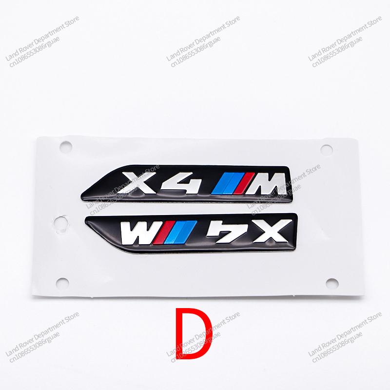 BBKS3 2Pcs 6.8cm 8.4cm ABS Fender Side Badge Emblem For BMW M Performance X4M X6M X5M M3 M5 X3M E60 E46 Vehicle Tuning Accessories