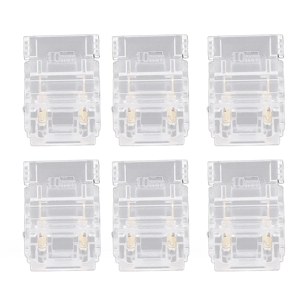 20 шт. светодиодная лента для подключения провода 2-контактный прозрачный безпаечный светодиодный адаптер без зазоров разъемы