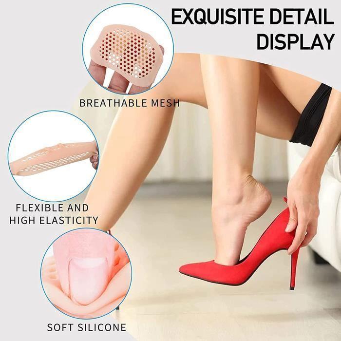 Plantar Gel Pad Cushion Gel Feet Forefoot Pad Relieve Plantar Pain for Men and Women.4 Pairs.