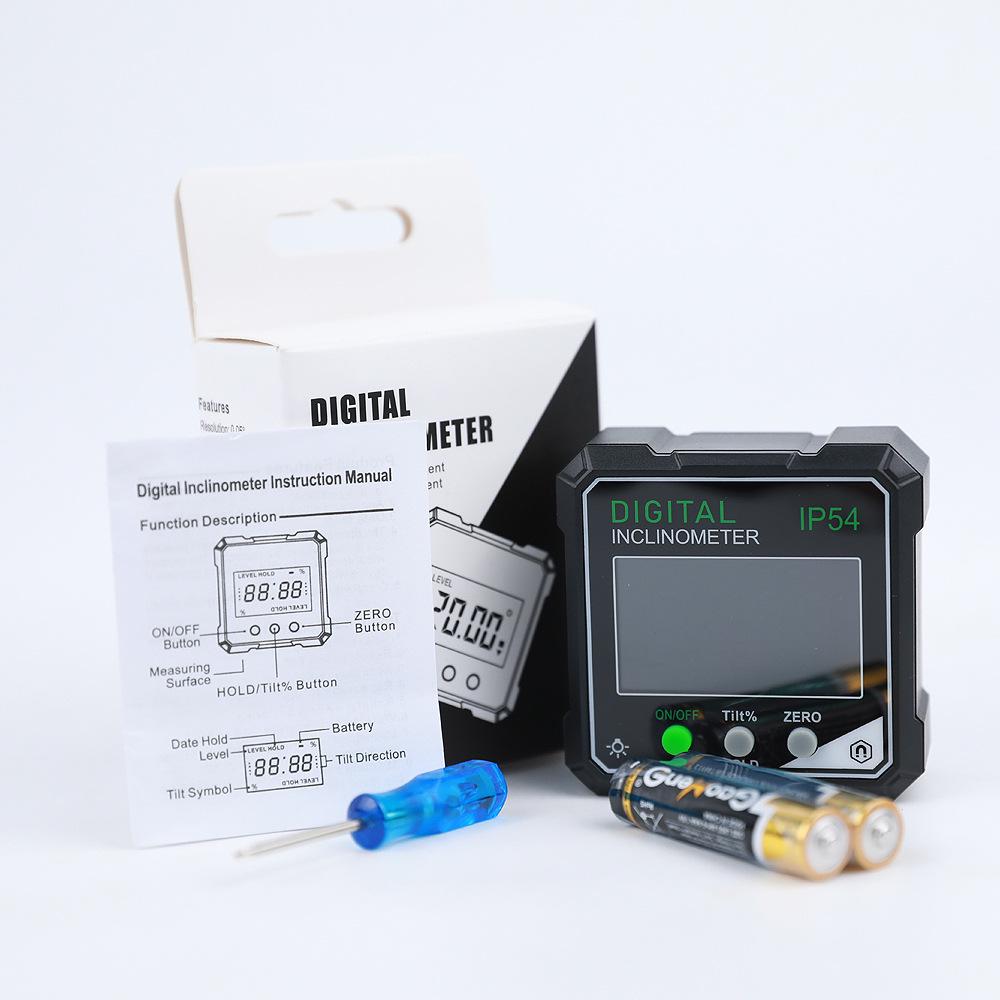 Светодиодный цифровой инклинометр с дисплеем с подсветкой, угломер