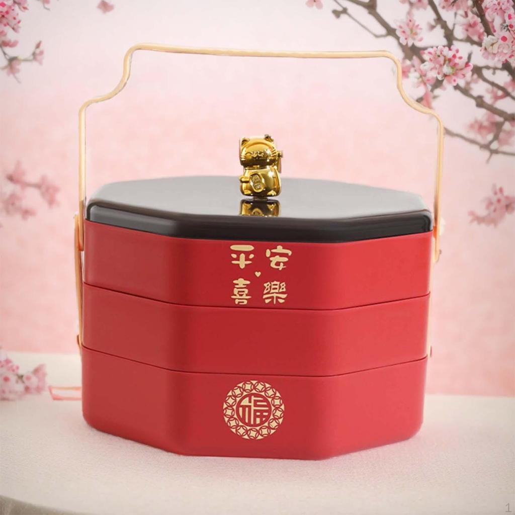 Elegant Divided Serving Platter with Handle for Festive Gatherings