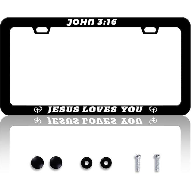 Black White Camouflage License Plate Frame Branches Trunks Camo License Plate Frames Personalise Stainless Steel Funny Design Compatible With