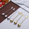 Cute Stainless Steel Mixing Home Drinking Stirring Tool Teaspoon Milk Spoon Coffee Accessories