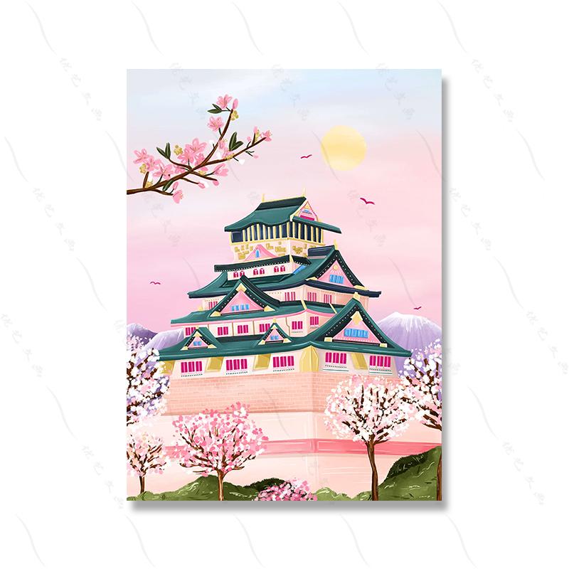 Rome Marrakech Landscape Poster Canvas Painting Prints Miami Beach Travel Posters Wall Art Pictures Home Decor For Living Room