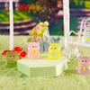 1Pcs Luminous Cartoon Pig Model Lovely Glow In Dark Display Stand Bookshelf Desk Decoration Micro Landscape Figure