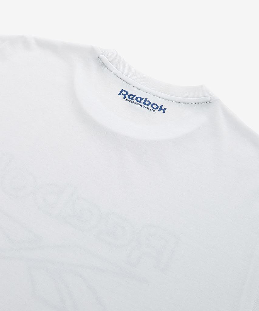Reebok Белая футболка с графическим принтом и большим логотипом