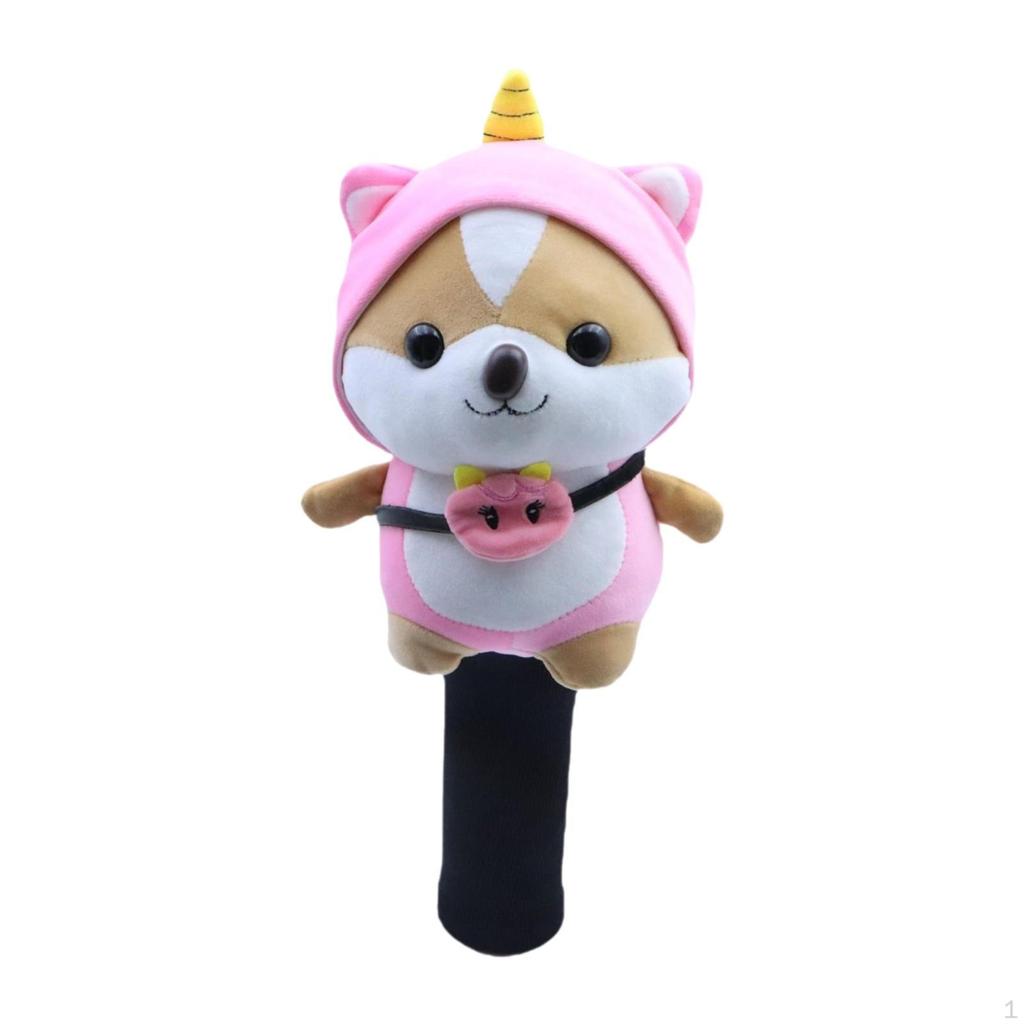Stuffed Doll Golf Fairway Wood Headcover Sleeve Equipment Transport Protect Guard Cartoon