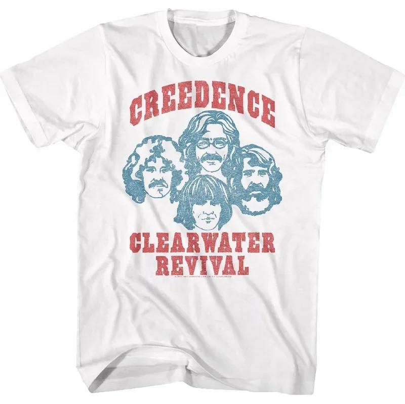 Short Sleeve Creedence Clearwater Revival Bikers T Shirt Funny Unisex WOMEN Tshirt Cotton Streetwear Tops Tee Clothing