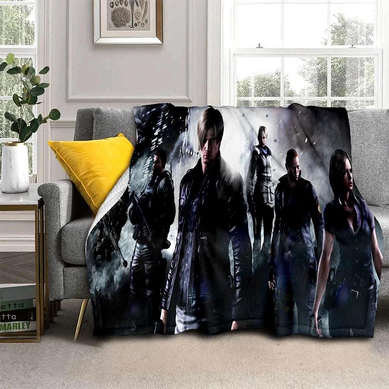 3D R-Resident Evil Gamer Games Одеяло, мягкое одеяло для дома, спальни, кровати, дивана, пикника, путешествия, офиса, отдыха, одеяло, детское одеяло
