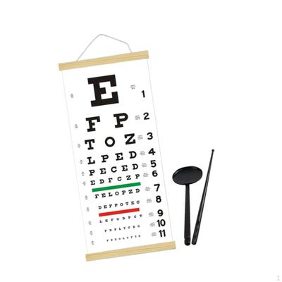Образовательная таблица для проверки зрения с ручной указкой и окклюдером для взрослых и детей