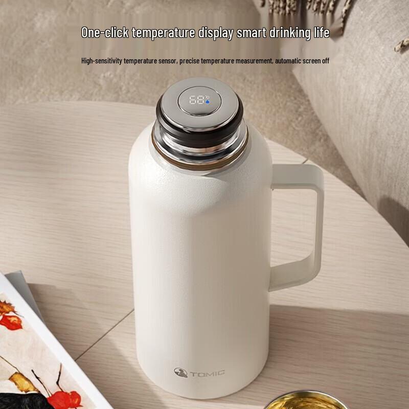 TOMIC 1L Insulated Thermos with Tea Infuser and Thermometer
