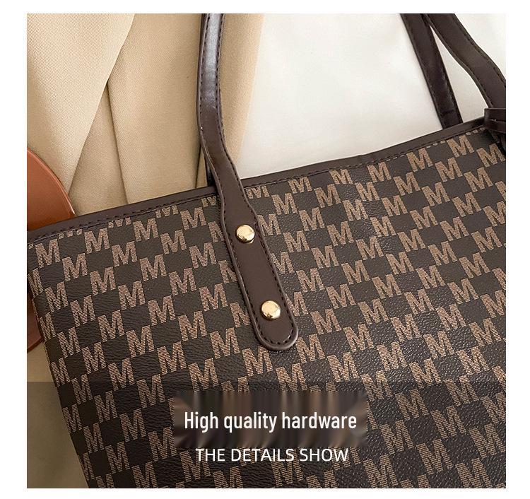 Stylish Large-Capacity Retro Commuter Tote: Versatile Korean Shoulder Handbag