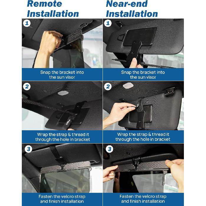 JOYTUTUS Поляризованный удлинитель козырька для автомобиля, улучшенный регулируемый удлинитель козырька автомобиля, блокиратор солнца, УФ400, защита от бликов, рассеянного света, УФ-лучей