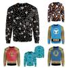 Мужская толстовка Новый стиль Модная 3D цифровая абстрактная печать С длинным рукавом Базовая футболка