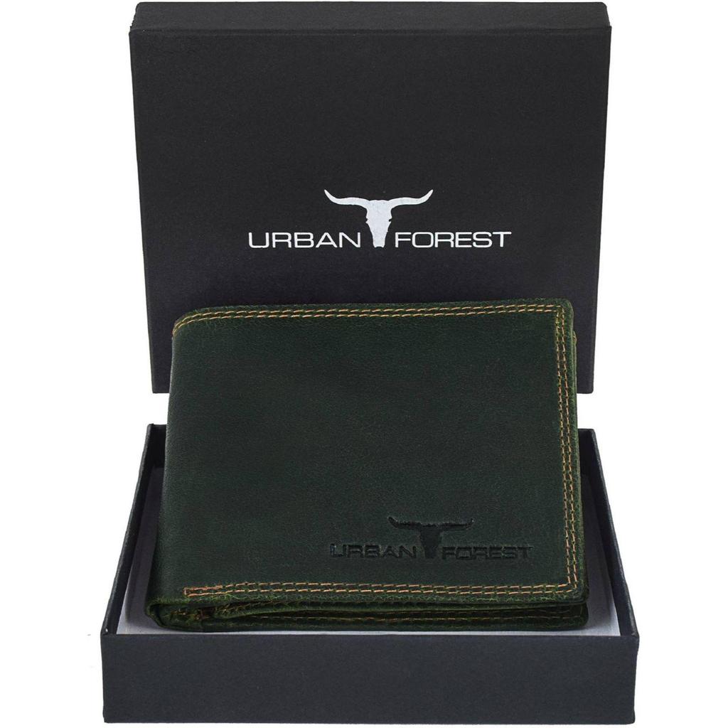 Мужской кошелек из натуральной кожи - стандартный размер (7 слотов для карт)