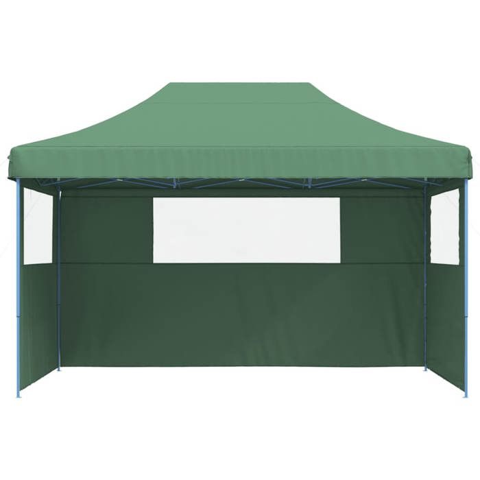 VidaXL Tente de réception pliable escamotable 3 parois latérales vert, tente, tente à auvent, auvent de gazebo 4004968