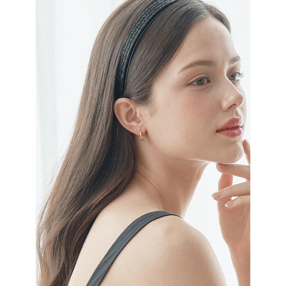 14K Slim U Ring Earrings (Gold Pin) Elgpee488