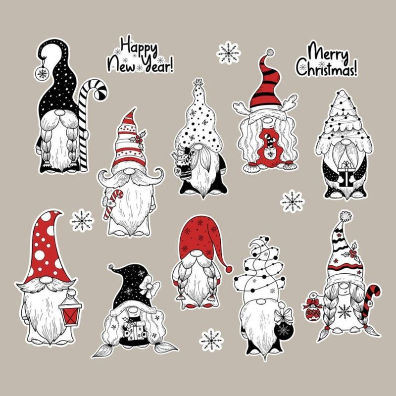 Christmas Series Silicone Clear Stamps for Card Making Scrapbooking Embossing DIY Craft Album Decoration Rubber Seals