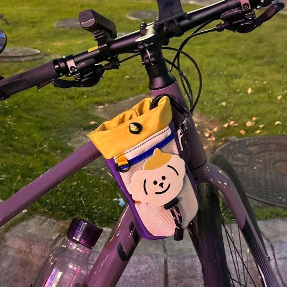 Polyester Cycling Front Bag Storage Bicycle Hanging Pouch Cycling Outdoor Sports