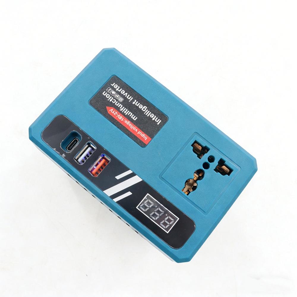 110В 120Вт Power Bank с USB для аккумулятора Makita 18В Li-ion Портативный Интеллектуальный Инвертор Преобразователь Трансформатор Внешний Рабочий Инвертор