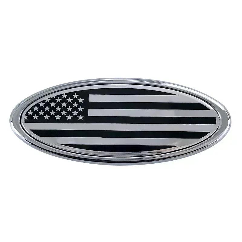 14.5x5.8CM Front Rear Trunk Emblem Badge Sticker For Ford Mondeo Kuga Focus Ranger Transit EcoSport Fiesta Edge Raptor Figo etc GMSBD1