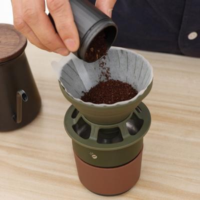 Портативный силиконовый складной кофейный фильтр-чашка для кемпинга на открытом воздухе, воронка для капельного кофе, многоразовый бумажный фильтр для торта
