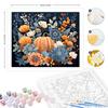 RUOPOTY Frame Painting By Numbers Kits For Adults Oranges Pumpkin Flower Picture By Number On Canvas Wall Art 40x50cm