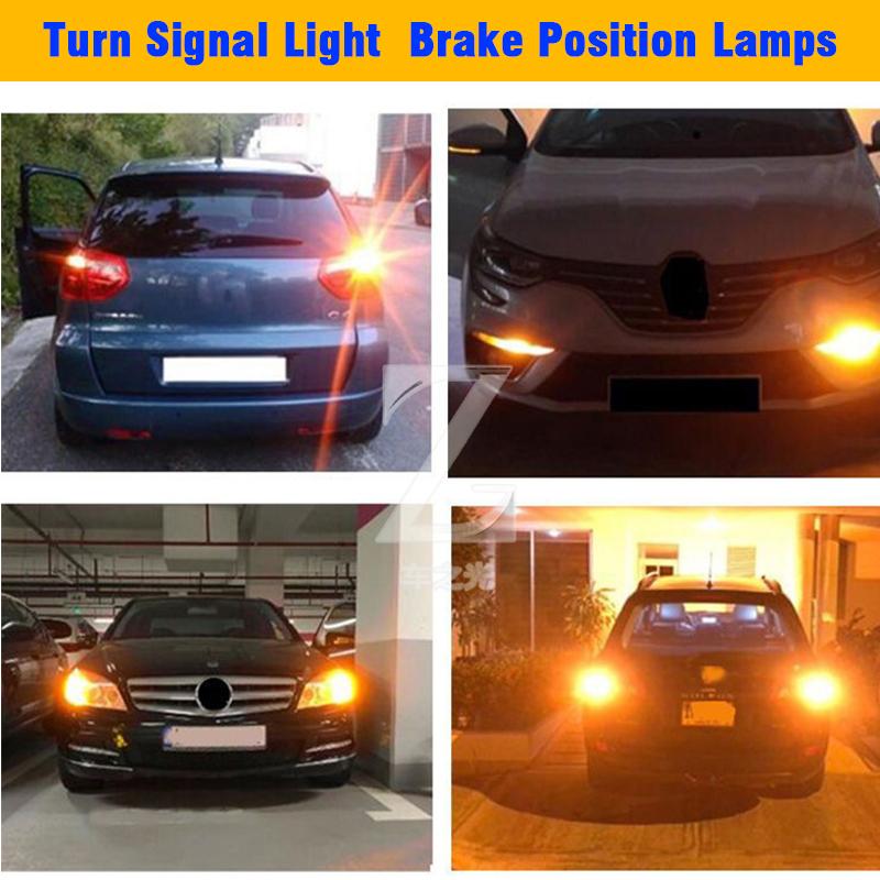 2pcs Led Lamp Turn Lamp Brake Lights Signal Lamp bau15s 1156 1157 BA15S T20 W21/5W 3157 3156 Bulbs 144smd LED Bulb Canbus Lamp