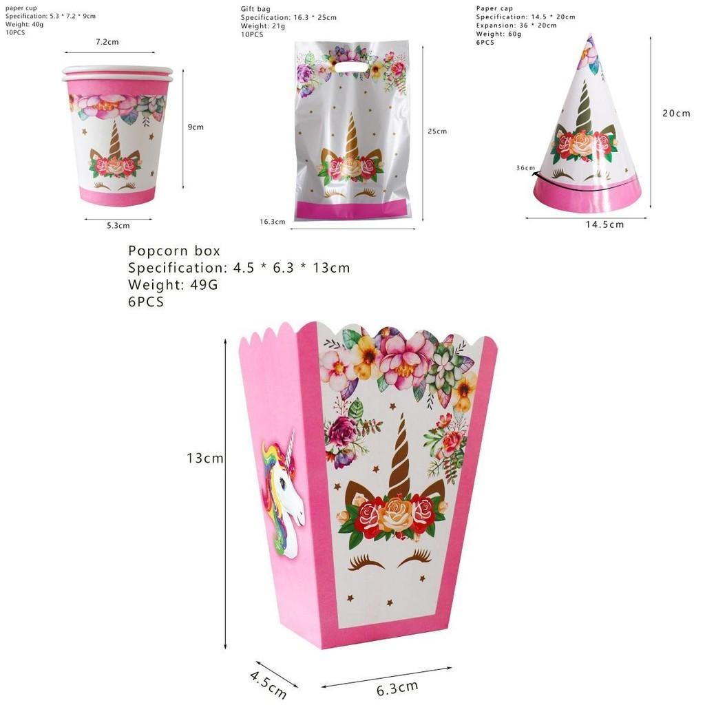 Венок Единорог Детские Принадлежности для Дня Рождения Зачарованная Посуда Чашки Тарелки Вилки Салфетки И Баннер