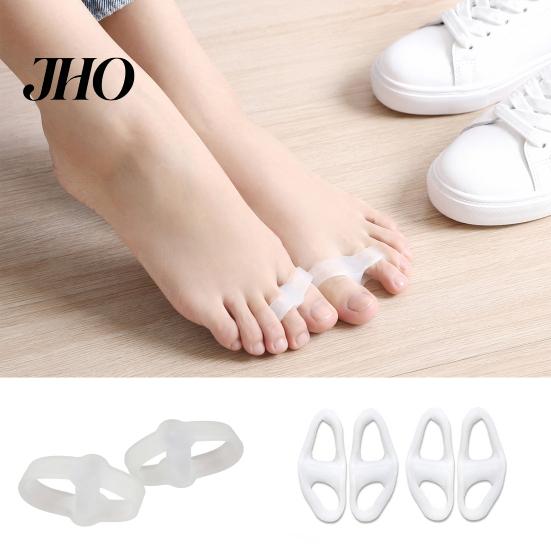 Comfortable Toe Separator 1 Pair for Overlapping Toes, Soft SEBS Bunion Corrector, Spacer Bunions Double Ring Foot Hallux Valgus, Day Night