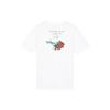 Jordan Hand-Painted Rose Letter Print Crew Neck Short Sleeve T-Shirt Men Tops White DQ7391-100