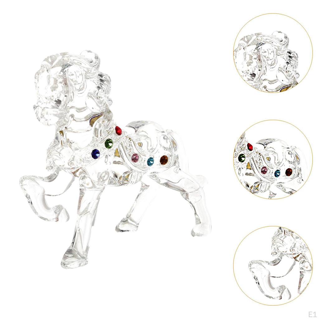 Стоящая статуэтка лошади, коллекционное животное, настольные украшения, скульптура для тумбы под телевизор