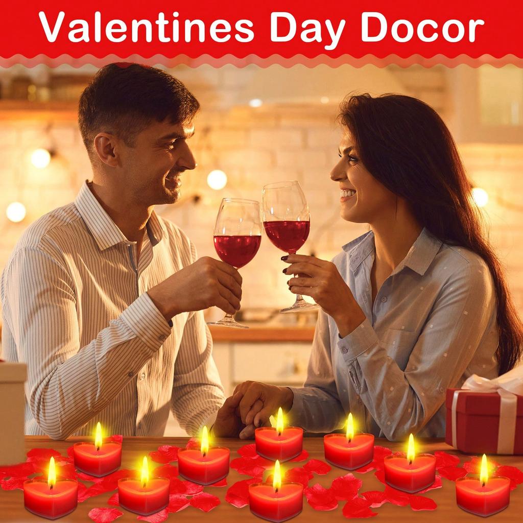 9/18 шт. свечей в форме сердца, ароматерапевтические свечи для Дня святого Валентина, признания, дня рождения, свадьбы, подарка, домашнего декора стола для вечеринки