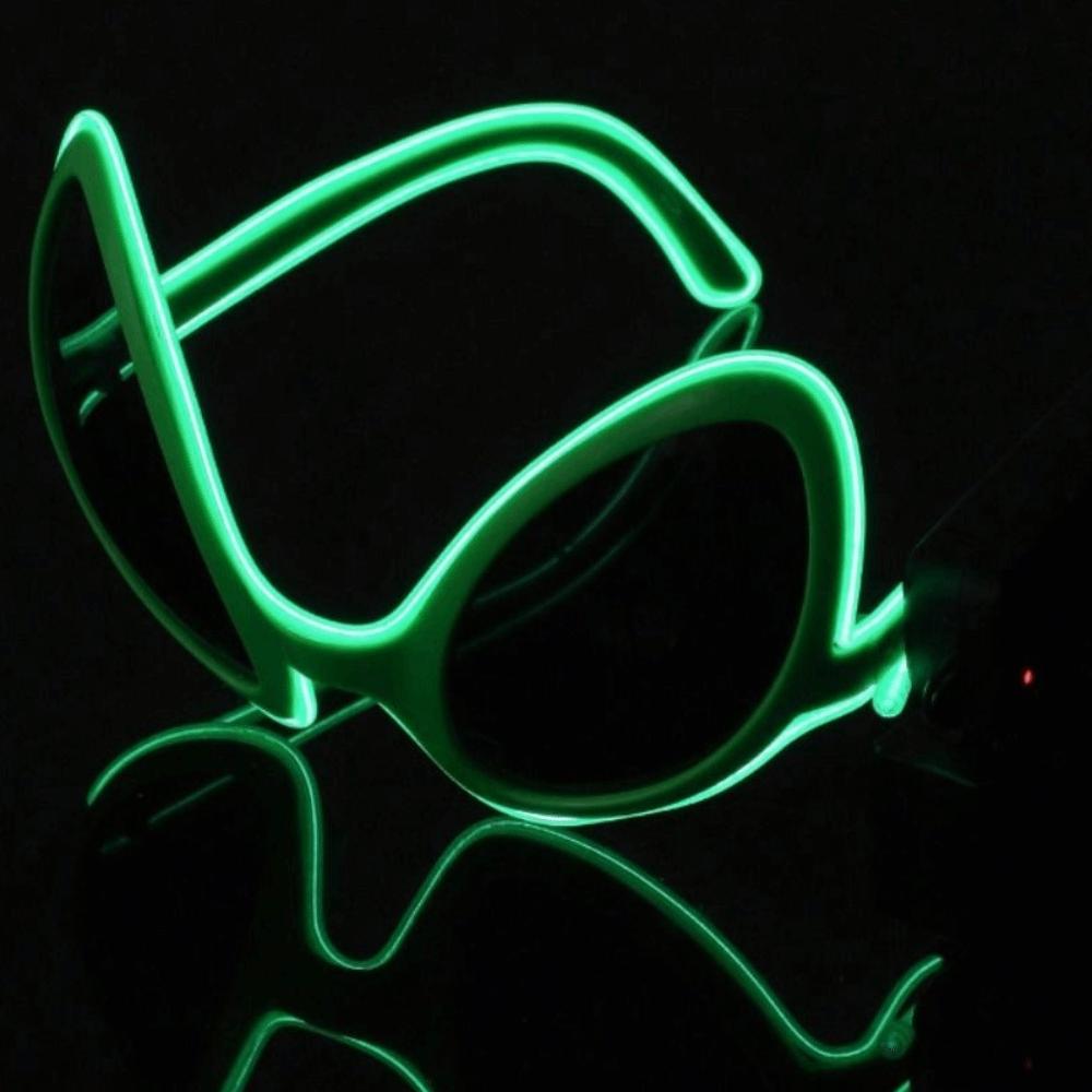 Weird Design Glow In The Dark Sunglasses Flashing LED Halloween Cosplay Eyewear Photo Booth Prop