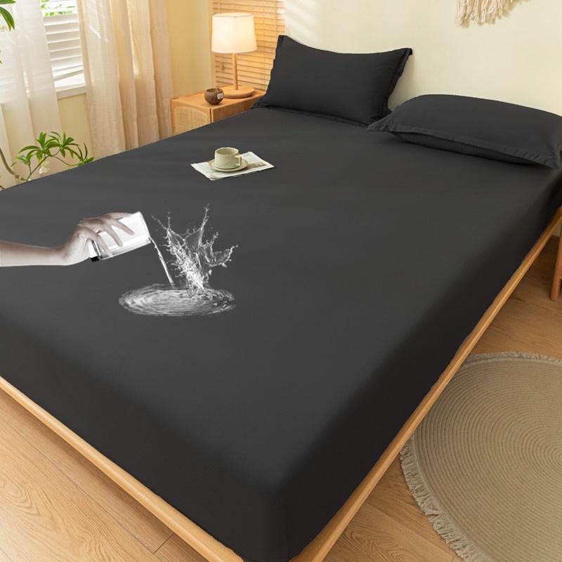 Водонепроницаемый защитный чехол для матраса, простыня на резинке из хлопка с резинками, нескользящее покрывало, парное постельное белье