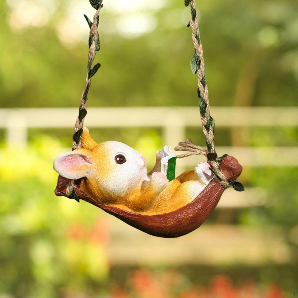 Очаровательная фигурка кролика для домашнего декора - скульптура кролика из смолы