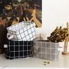 Fabric Cotton Linen Storage Small Square Box Desktop Debris Storage Basket Storage and Sorting Portable Storage Basket Storage Basket