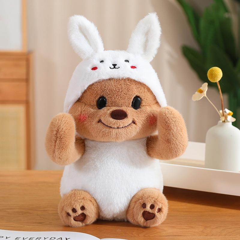 Милая новая стильная трансформированная кукла-медведь, плюшевая игрушка, тряпичная кукла в качестве подарка на день рождения для друзей и лучших подруг