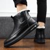 Зимние мужские ботинки slip on plush теплые зимние ботинки мужские рабочие повседневные туфли высокие черные зимние ботинки мужские с мехом зимняя обувь