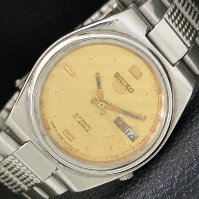 ОРИГИНАЛЬНЫЕ ВИНТАЖНЫЕ МУЖСКИЕ ЧАСЫ SEIKO 5 AUTOMATIC JAPAN С ОРИГИНАЛЬНЫМ ЦИФЕРБЛАТОМ a500795-5