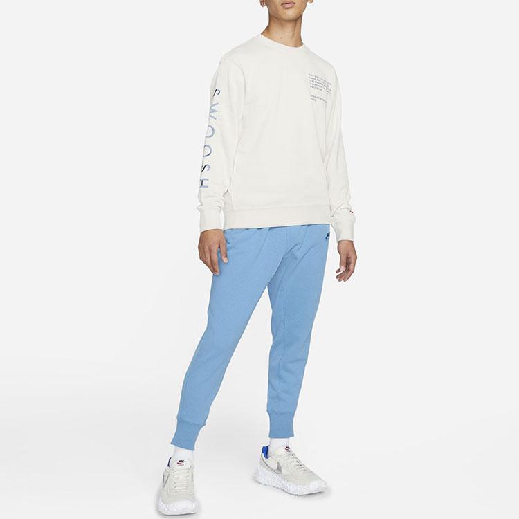 Nike Sweatshirts Unisex White Crew Neck Moderate Regular DJ0466-104