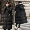 Модный тренд, мужской пуховик с капюшоном, осень-зима, бархатный утолщенный теплый белый утиный пух, длинный пуховик для пар