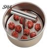 Kitchen Tool for Meal Prep Stainless Steel Meatball Maker, 6/12-Hole Manual Meat Press Mold Homemade Maker Beef Pork Fish Balls, Non-Stick Shaper,