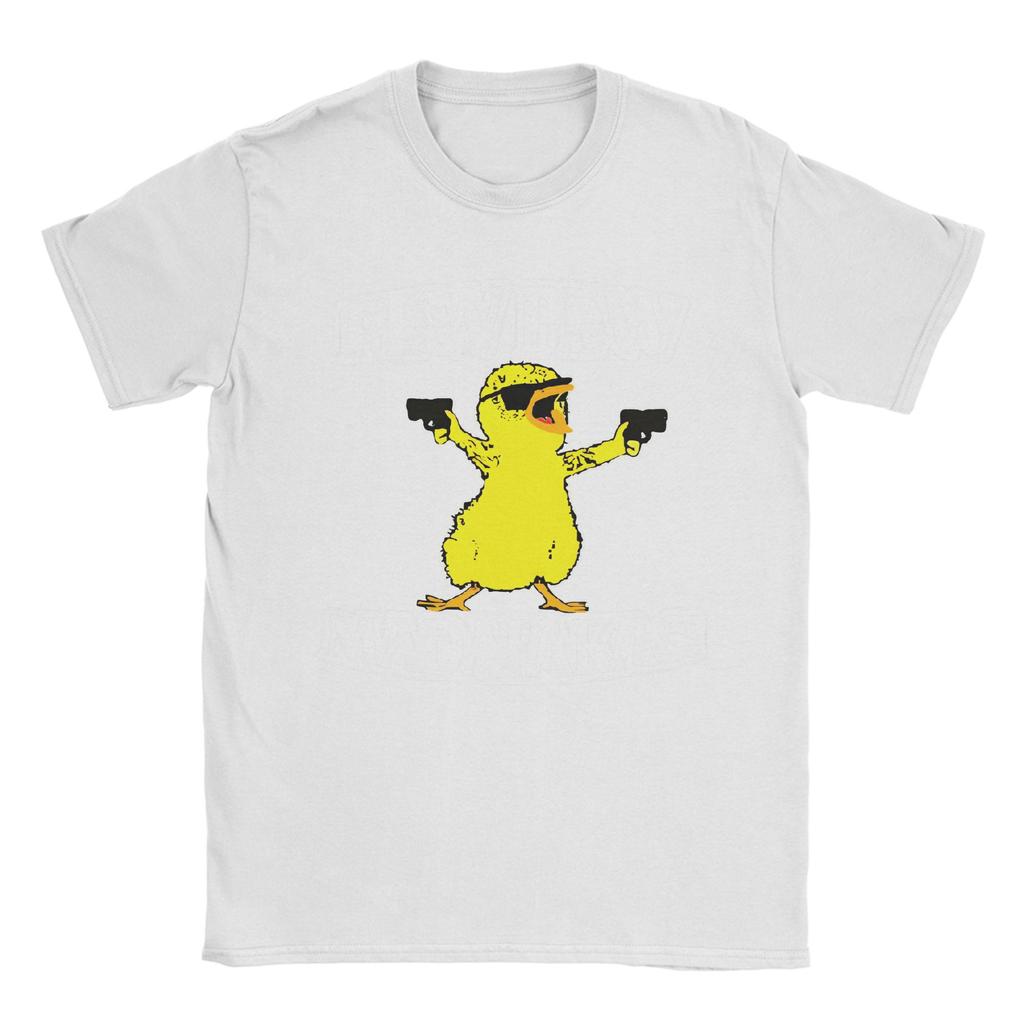 Мужские футболки Duck Pew Pew Madafakas Винтажные футболки из чистого хлопка Футболки с коротким рукавом Футболки с круглым вырезом Одежда Большой размер