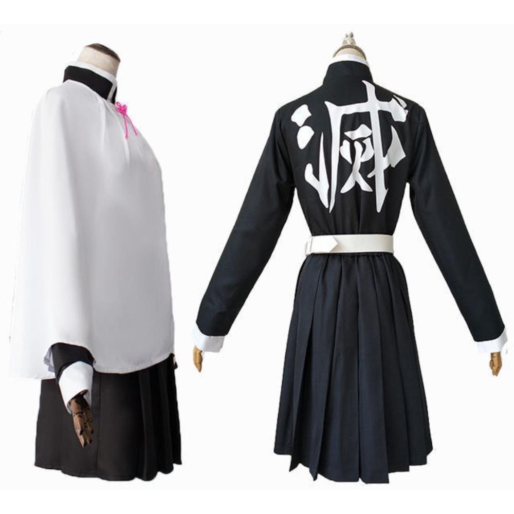 Anime Kanao Tsuyuri Kanawo Cosplay Costume Tsuyuri Kanao Dress Clothing Kimono Wig Butterfly Headdress Halloween Adult