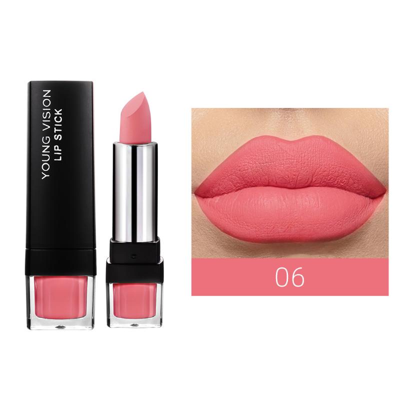 Матовая матовая 12-цветная однотонная помада Velvet Lipstick, которую нелегко приклеить к чашке