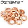 Car Oil Drain Gasket Drainage Bolt Pad Copper Oil Drain Plug Gasket Auto Replaceable Accessories 11026-01M02 for Infiniti Altima