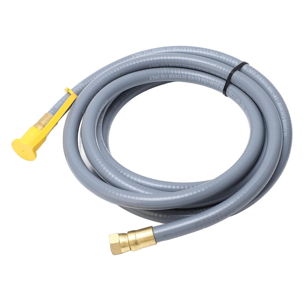Шланг для газового гриля 12 футов 1/2 дюйма резиновый удлинитель для газового шланга для автофургона с быстрым соединением для путешествий