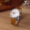 TORSO Torso T40M-SSS Круглый Автоматические Часы с Пульсометром Металлические Мужские Часы (кожаный ремешок в комплекте),Корейские популярные часы